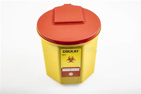 Medical Waste Bin Pocket Size 0,4 Liter. Yellow Biohazard Medical ...