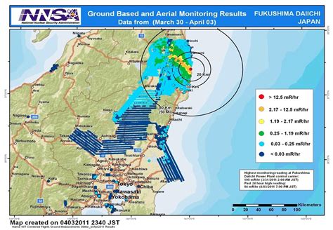 Radiation map near the Fukushima Daiichi reactors | A map of… | Flickr