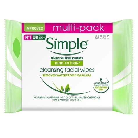 Simple Cleansing Wipes Twin Pack