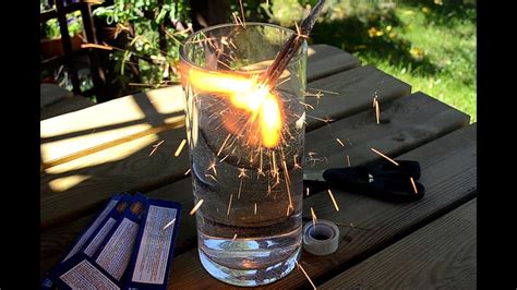 Sparklers Underwater Fire - Science Experiment - YouTube