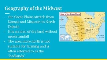 Geography of the Midwest Region by Jenny B's History | TpT