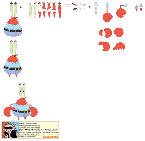 Character Builder - Eugene H.Krabs Mr.Krabs by Eddynator98 on DeviantArt