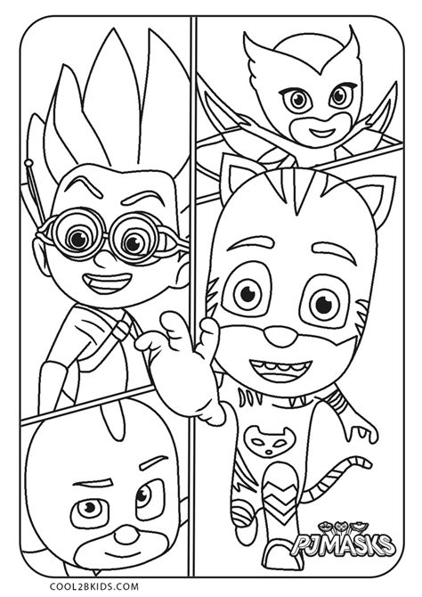 Free Printable PJ Masks Coloring Pages For Kids