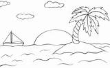 Puesta Tramonto Zon Soleil Coucher Malvorlage Untergehende Puestas  sketch template