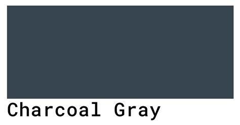 Charcoal Gray Color Codes - The Hex, RGB and CMYK Values That You Need