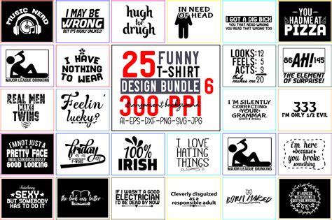 Funny SVG Bundle / T-Shirt Bundle - 06 Graphic by Graphics queen ...