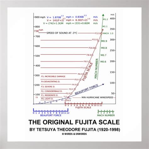 The Original Fujita Scale Tetsuya Theodore Fujita Poster | Zazzle.com