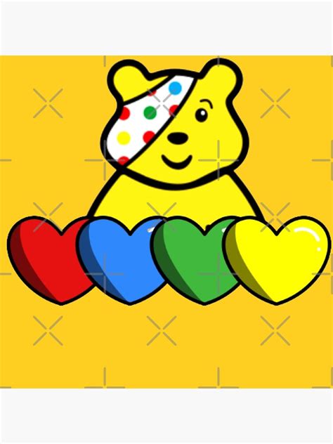 " Pudsey Bear - Children in Need - Made In Pudsey -Pudsey Bear -Pudsey Super Hero Gift" Canvas ...