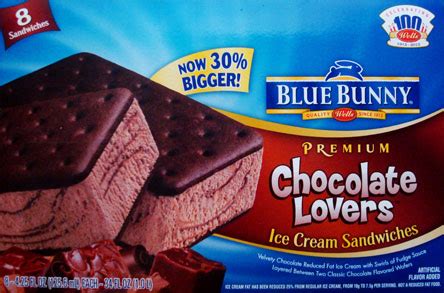 On Second Scoop: Ice Cream Reviews: Blue Bunny Ice Cream Sandwiches Simply Vanilla and Chocolate ...