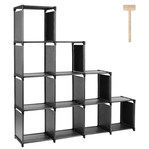 Buy Skatolly Storage Organizer Rack, 10- Cube DIY Plastic Modular ...