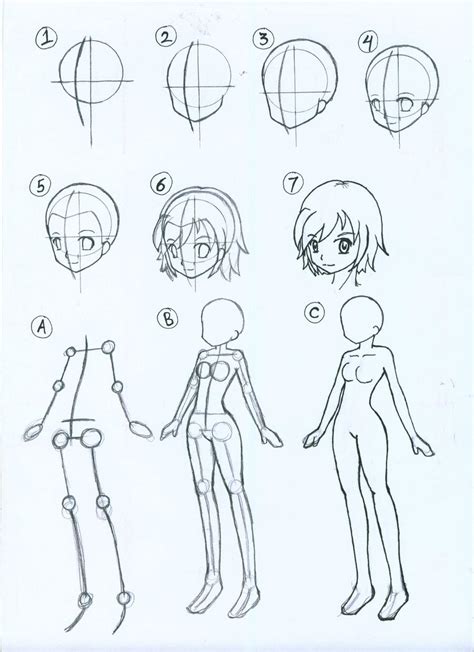 How to draw Female Anime Body II by ariSemutz on DeviantArt