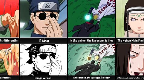 Differences between Anime and Manga in Naruto - YouTube