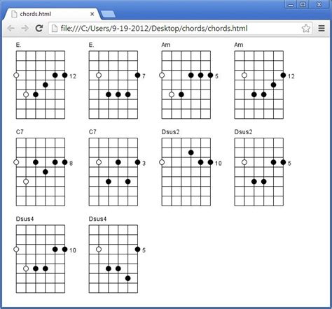 Guitar Chord Diagram Maker For Windows Program Software [Download]