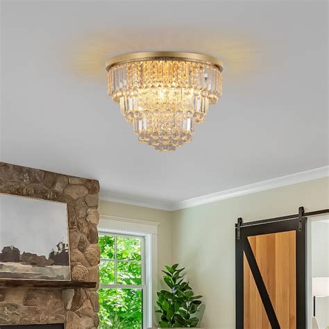 Gaierptone Ceiling Chandeliers 6-Light Gold Modern/Contemporary LED Dry ...