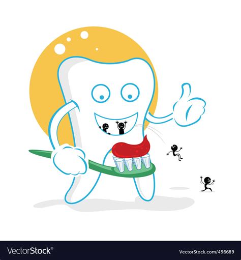 Cartoon tooth decay Royalty Free Vector Image - VectorStock