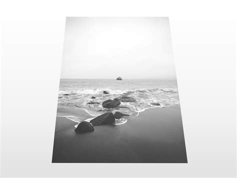 Beach Photography, Black and White Beach Print, Ocean Photography ...