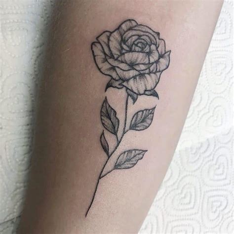 Top 65 Best Rose with Stem Tattoo Ideas - [2021 Inspiration Guide]