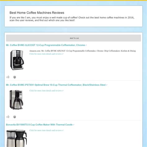 Best Home Coffee Machines Reviews | A Listly List