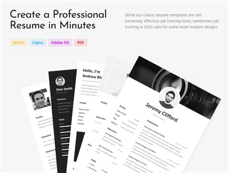 Adobe Stock Resume Templates