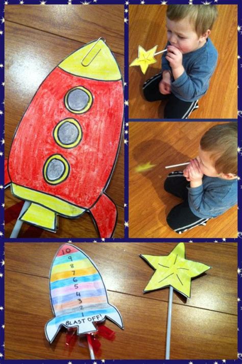 Straw Rocket Launcher | Space preschool, Space crafts, Space activities