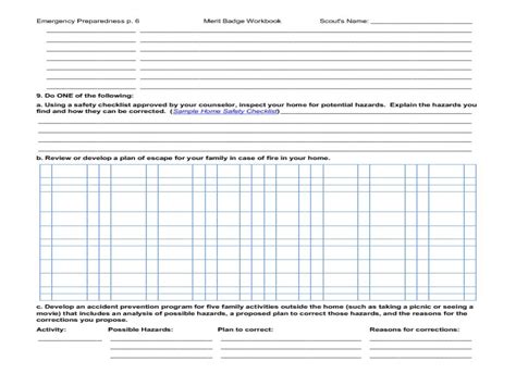 Communications Merit Badge Worksheet — db-excel.com