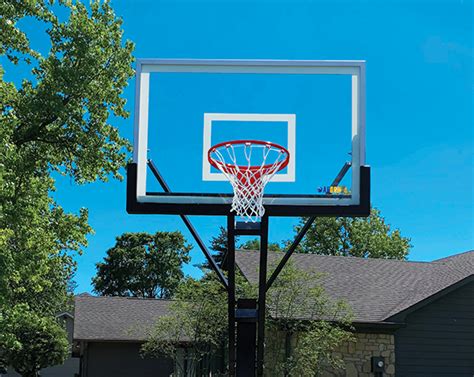 Adjustable 60" & 72" In-Ground Basketball Hoops | Rainbow Play