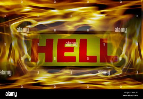 Hell Flames and Fire Stock Photo - Alamy