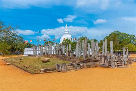 Thuparamaya Image House at Anuradhapura at Sri Lanka Stock Photo ...