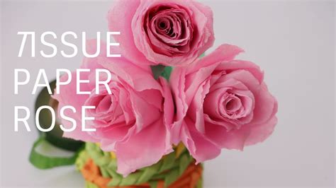 Tissue Paper Rose - Learn How To Make Tissue Paper Rose - YouTube