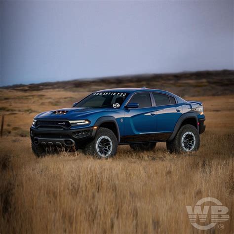 Spectacular Off-Road Dodge Charger And Challenger TRX Drawings