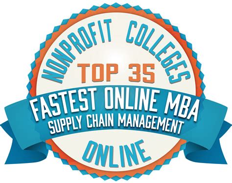 Top 35 Fast Online MBA Supply Chain Management 2021