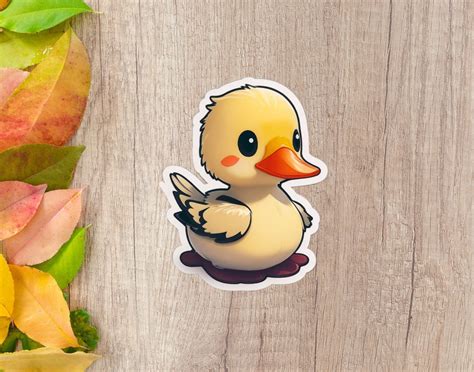 Digital Cute Baby Duck Cartoon Sticker, Downloadable and Printable ...