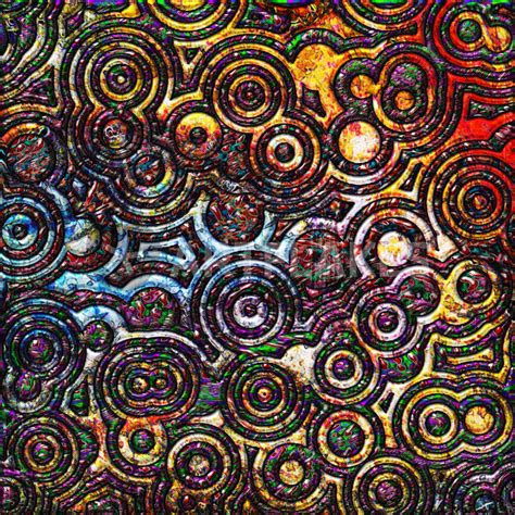 "circles pattern collage abstract art texture" Digital Art art prints and posters by Blake ...