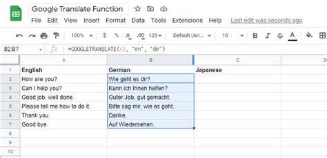 A Painless Guide to the Google Translate Function in Sheets