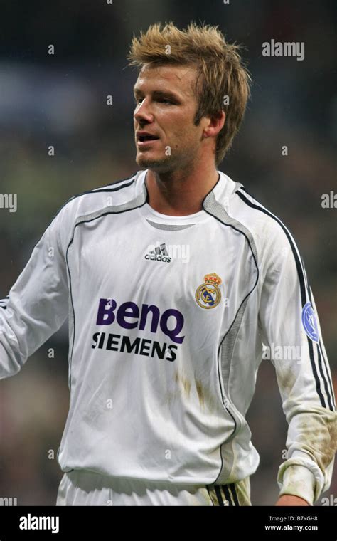 David Beckham, with Real Madrid Football Club Stock Photo - Alamy