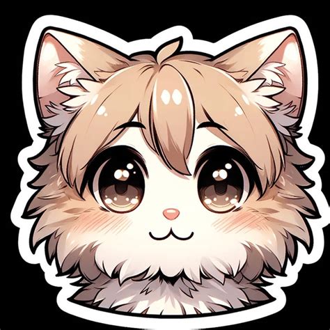 cute manga-style cat sticker by FairTelevision on DeviantArt