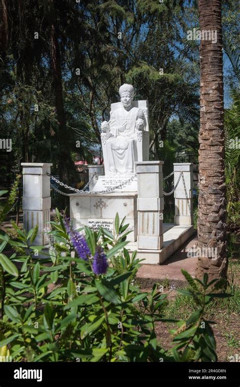 Statue of Patriarch Abune Petros, Trinity Cathedral, Addis Ababa, Ethiopia, Kiddist Selassie ...