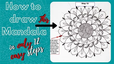 MANDALA / STEP BY STEP TUTORIAL / BEGINNERS/ MANDALA ART #16 - YouTube