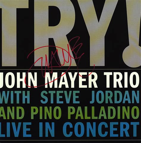 John Mayer Signed John Mayer Trio Album - Artist signed collectibles and gifts