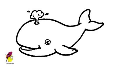 Cartoon whale - How to draw a Whale Fish - YouTube