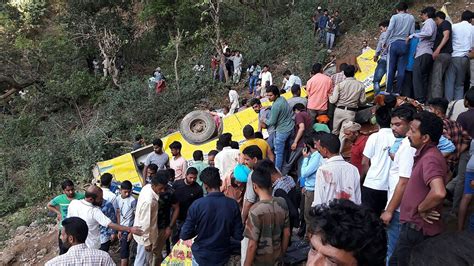 At least 27 children dead as school bus plunges into gorge in India | World News | Sky News