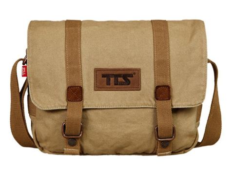 Mens canvas messenger bag, mens satchel messenger bag - BagsEarth