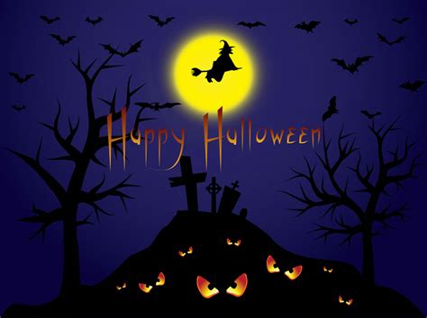 Halloween Witch Background Vector Art & Graphics | freevector.com