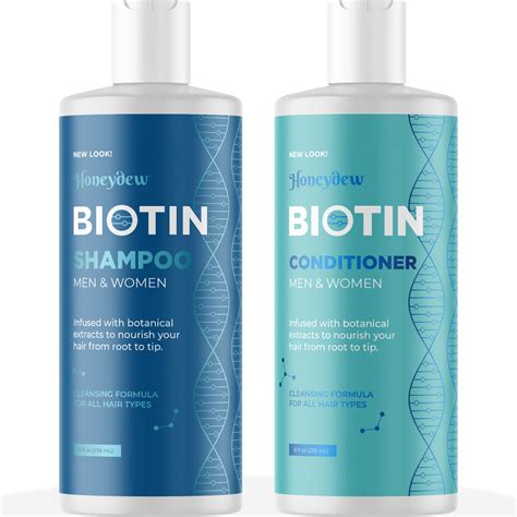 Volumizing Biotin Shampoo and Conditioner Set - Sulfate Free Shampoo ...