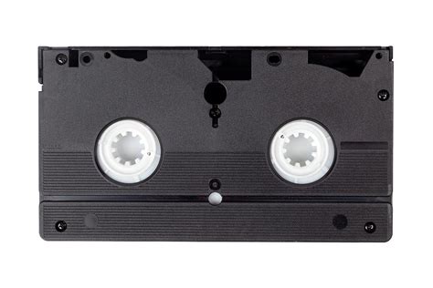 Old vintage black VHS video cassette back side. Retro vcr, tape, 80s 90s tech Photograph by ...