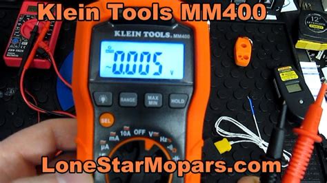 Klein Tools MM400 Auto-Ranging Digital Multimeter with Carrying Case - YouTube