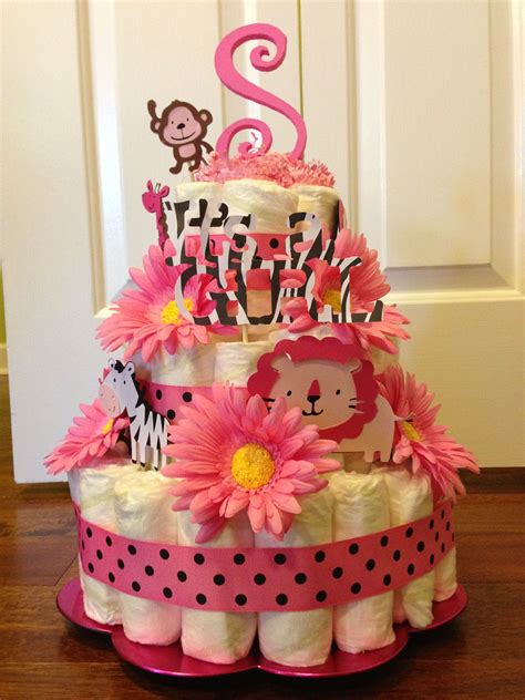 It's a Girl! Diaper Cake | Diaper cake, Cake, Creative cakes