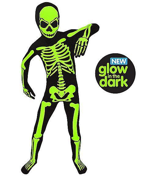 Kids Glow In The Dark Skeleton Morphsuit Costume - Spirithalloween.com ...