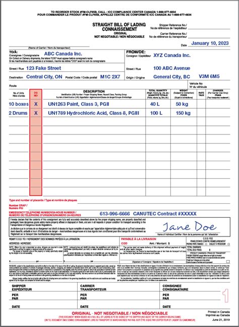 Shipping Papers - What's required | Help Center | ICC Compliance Center