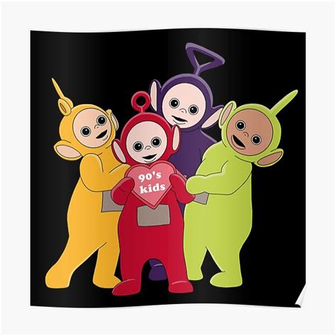 "Teletubbies 90s Kids" Poster by AshliPizazz | Redbubble